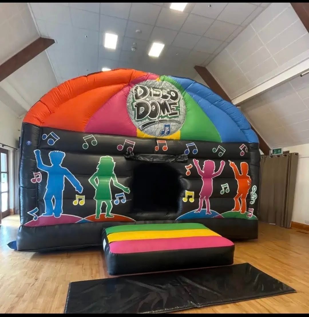 Disco Dome bouncy castle for hire