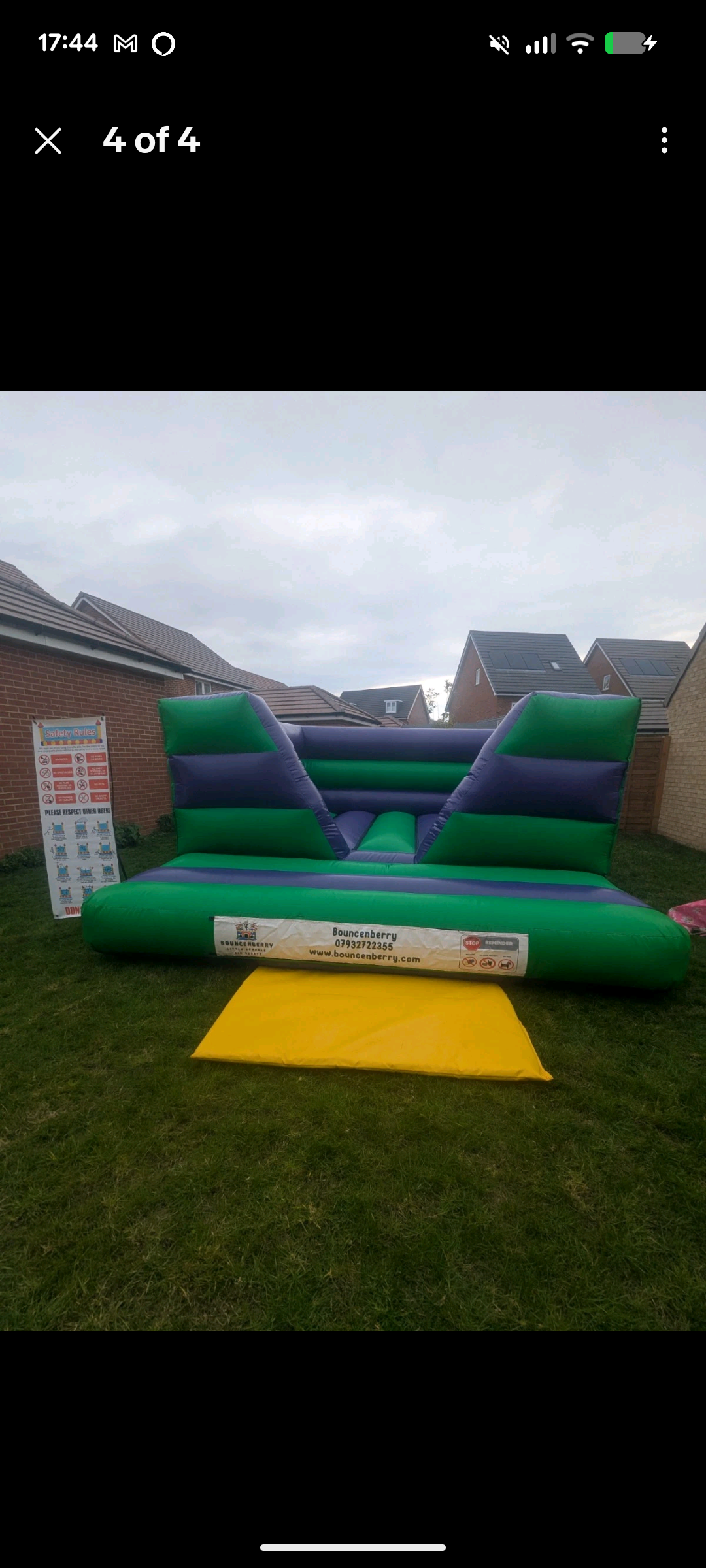 Superhero HQ bouncy castle
